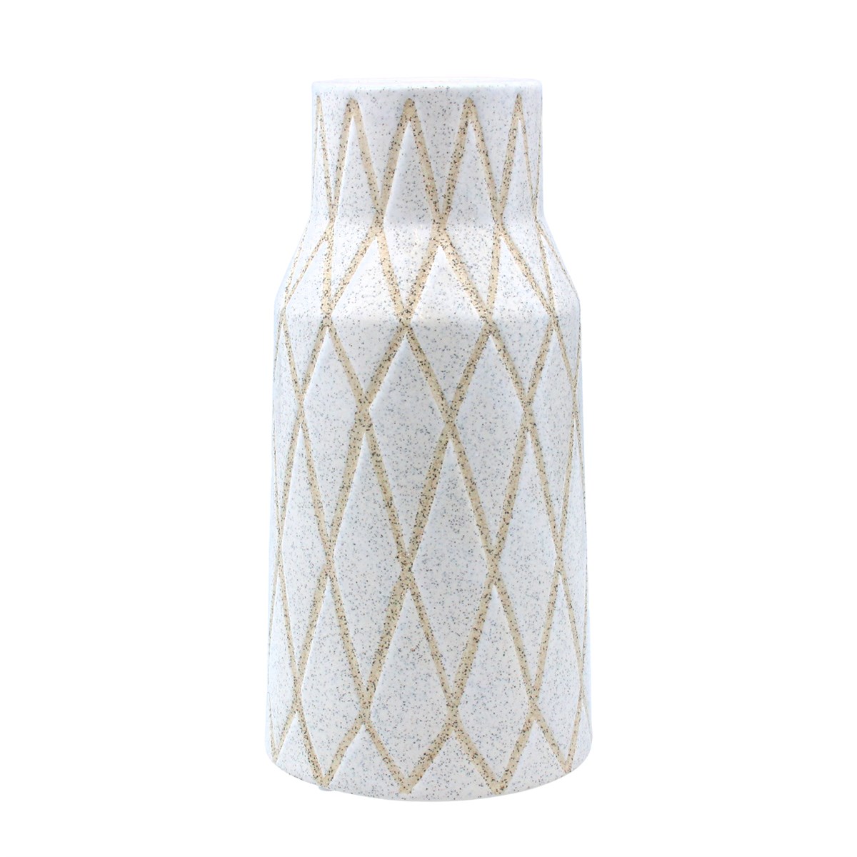 Speckle Geo Ceramic Vase by Gisela Graham